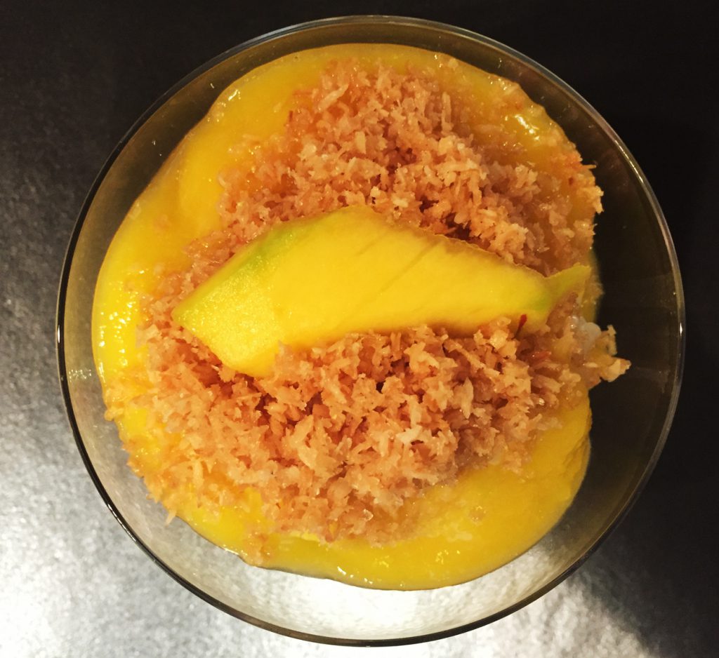 Mango-Limetten-Kokosnuss-Reispudding von Sabine Kuhls-Dawideit