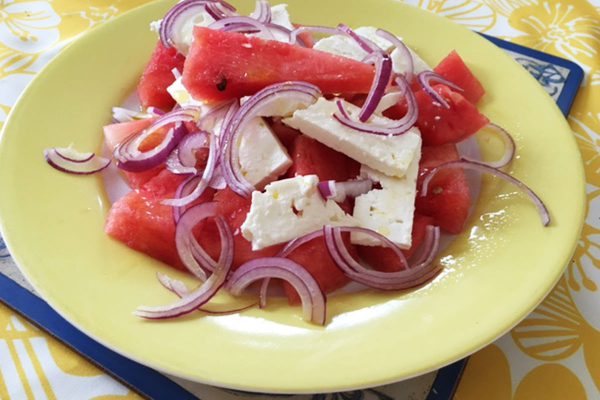 Wassermelone-Feta-Salat