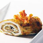 Gemüse-Chicken-Rolle mit Tomatensalat