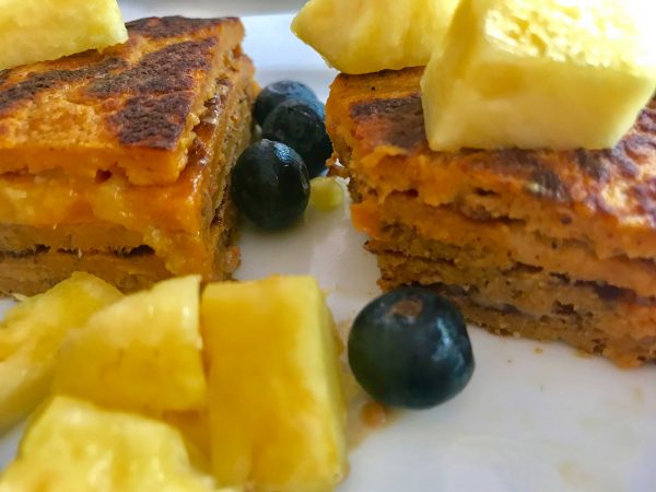 Baumkuchen-Pancake aus Süßkartoffeln